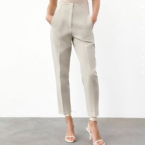 THE High Waisted Zara Pants! Oyster White!